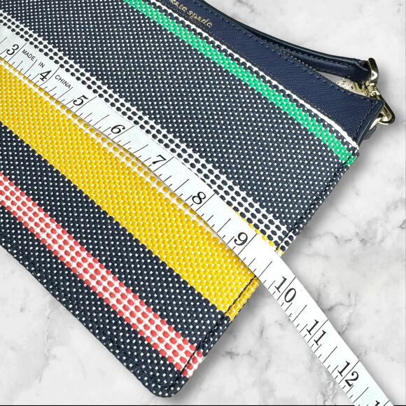 Kate Spade New York Cameron Stripe Tri Color Zip Crossbody Bag NWOT - Picture 13 of 15